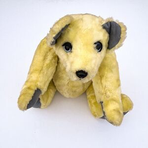 Vintage Handmade Jointed Teddy Bear Stuffed Animal Yellow No Brand
